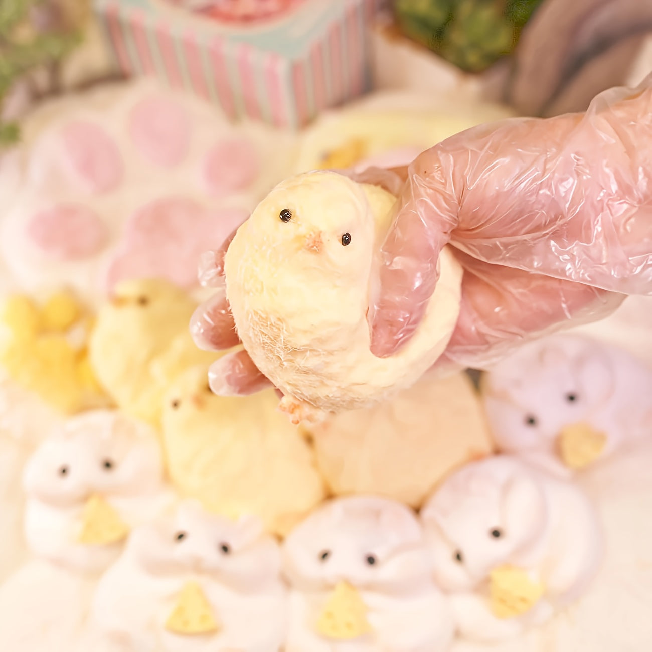 Fluffy Chick Squeeze Toys - Relaxing Fidget Toys