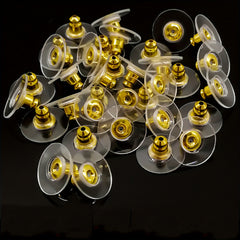 100pcs Hypoallergenic Transparent Adhesive Ear Caps