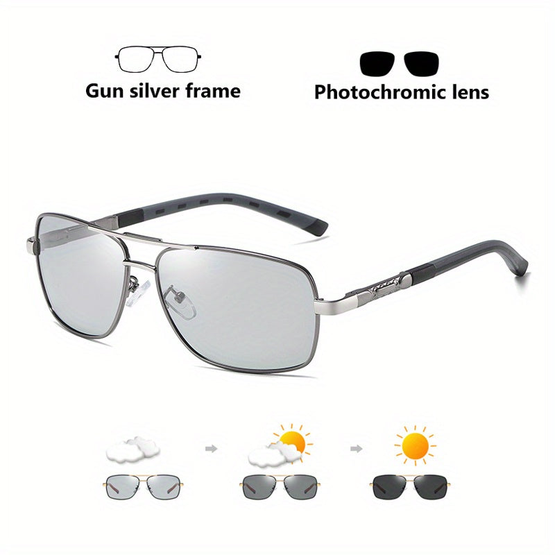 CoolPandas Photochromic Polarized Sunglasses Men Night Vision Safe Driving