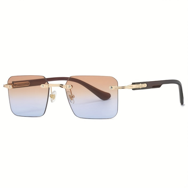Men's Rimless Sunglasses | Street Photography & Parties