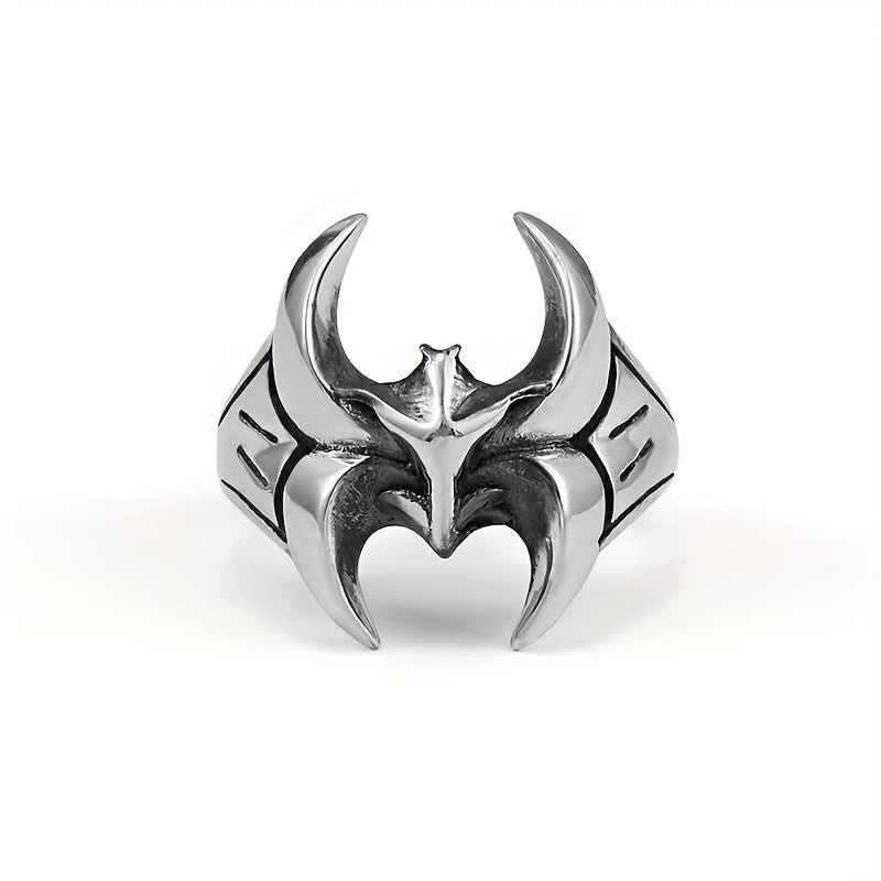 Retro Metal Cold Wind Bat Ring Male Niche Ring Jewelry