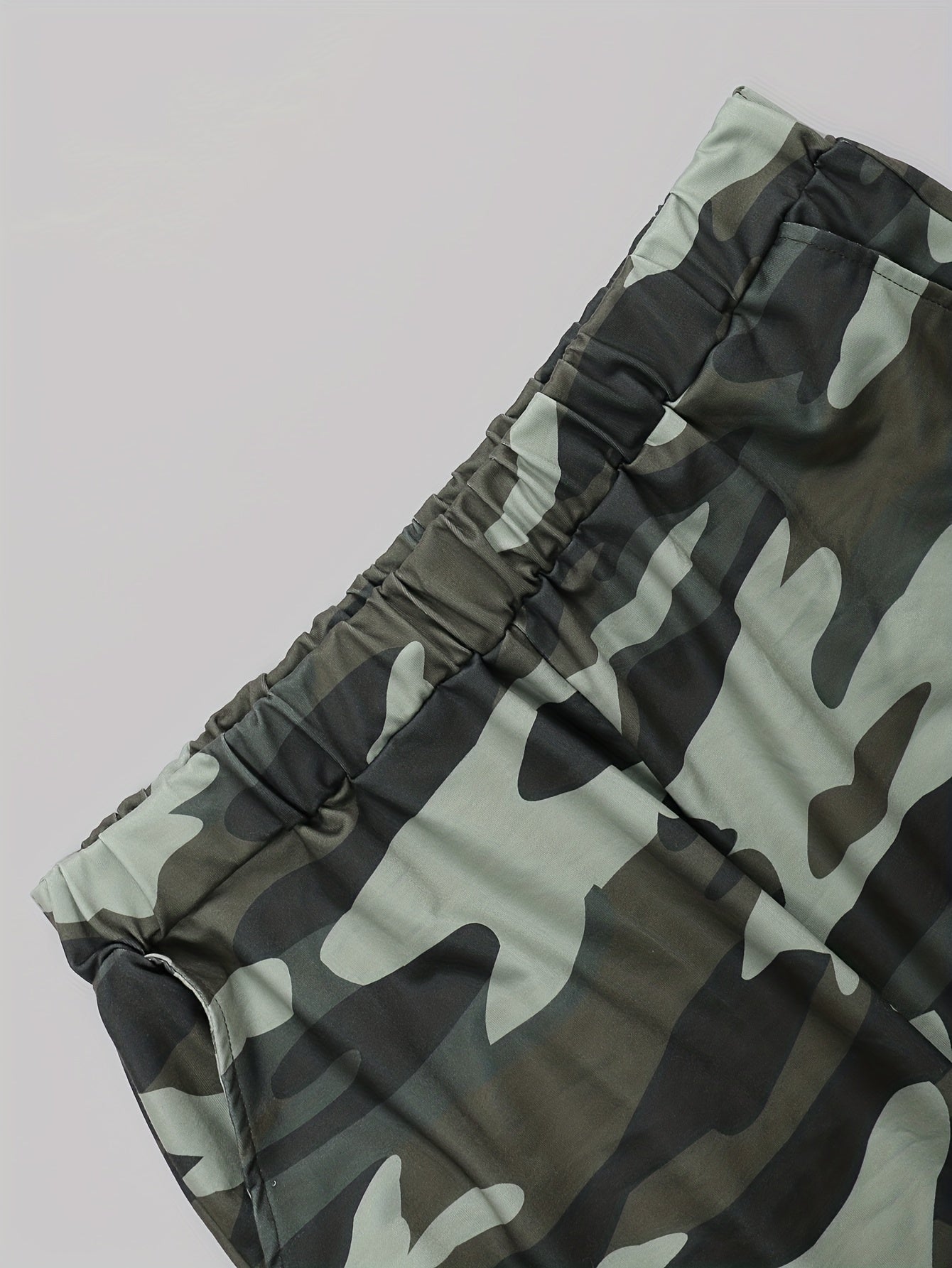 Women's Plus Camo Hoodie & Jogger Sweatpants Set