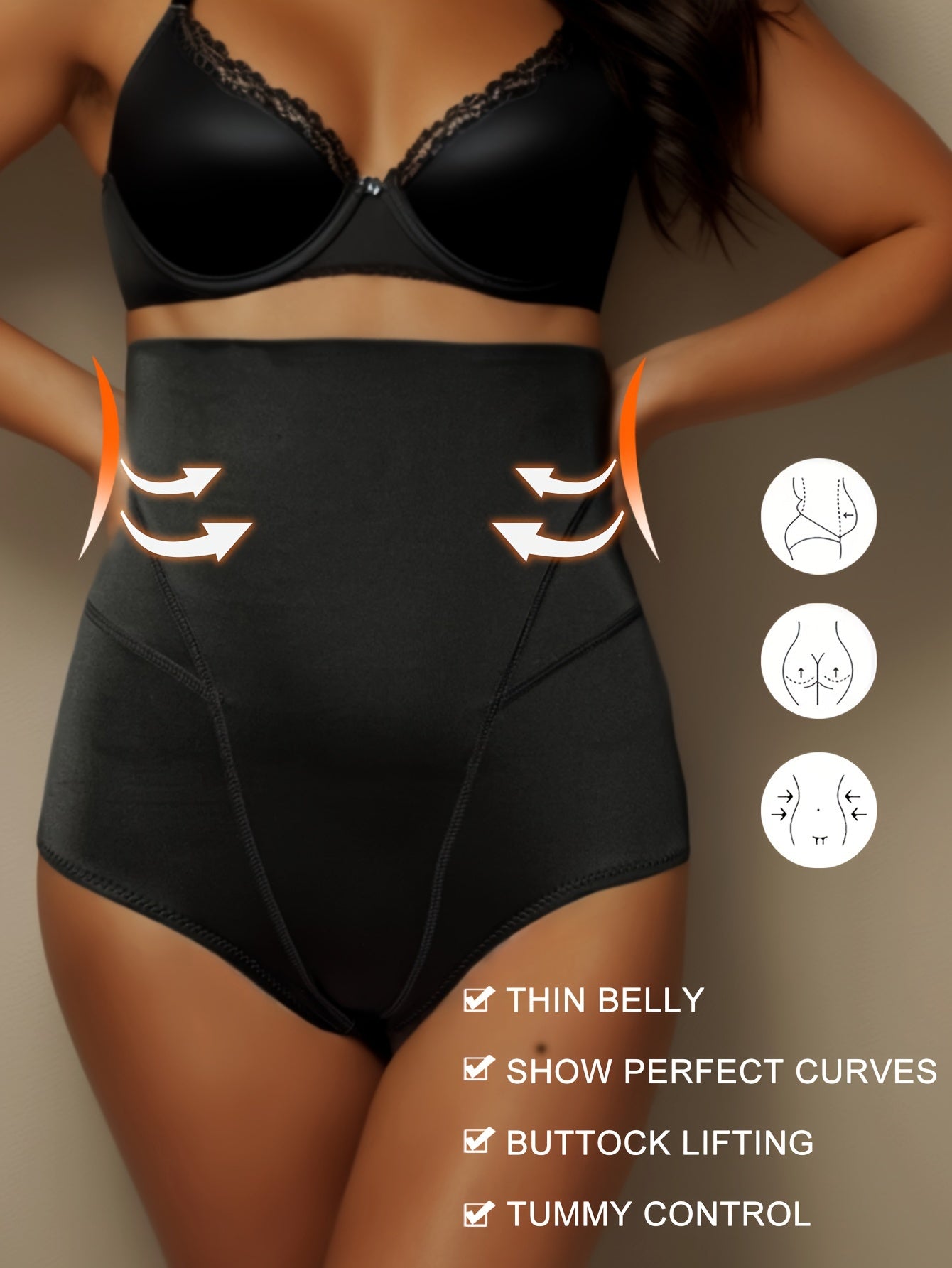 Seamless Shaping Panties Tummy Control Compression Lift Buttocks