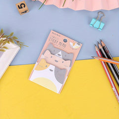 45-Sheet Cartoon Animal Sticky Notes Pack for Students