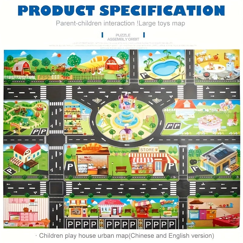 City Playhouse Adventure Map Toy Set for Kids