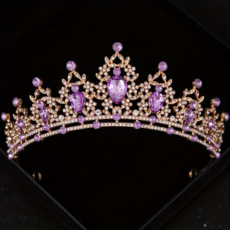 Rhinestone Crystal Crown Wedding Hair Accessory