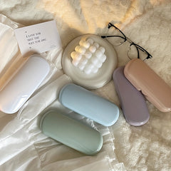 Cream Glasses Case Portable Sunglasses Storage Box