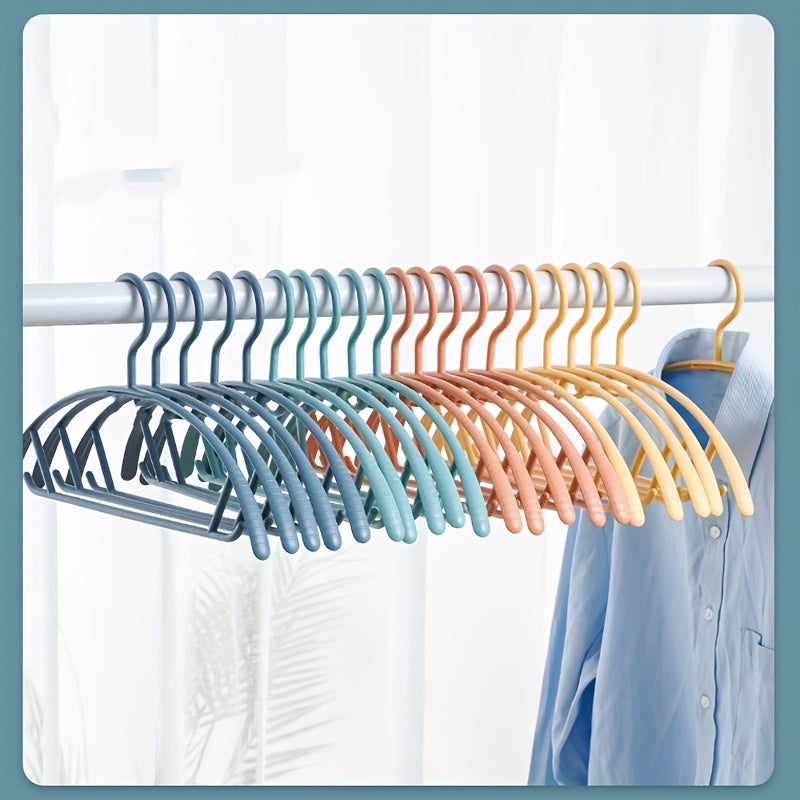 Random Clothes Hanger Hanging Striped Non Slip Shelf Semicircular Support