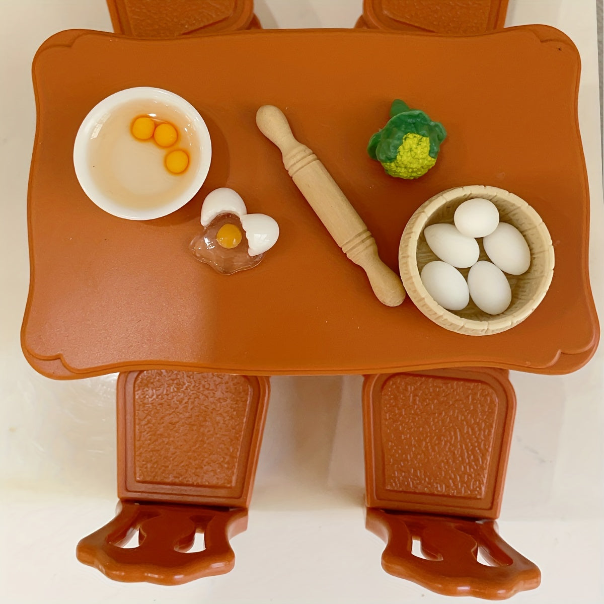 Mini Dining Table Play House Furniture Set