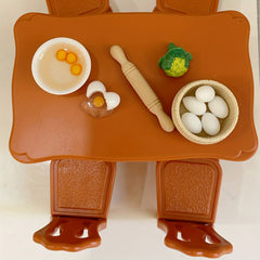 Mini Dining Table Play House Furniture Set