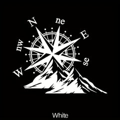 Adventure Sports Compass Car Sticker Vinyl Decal Waterproof