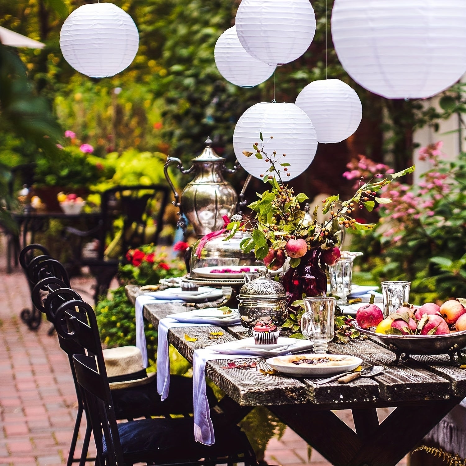 25pcs Paper Lantern Set Party Decorations Birthdays Weddings