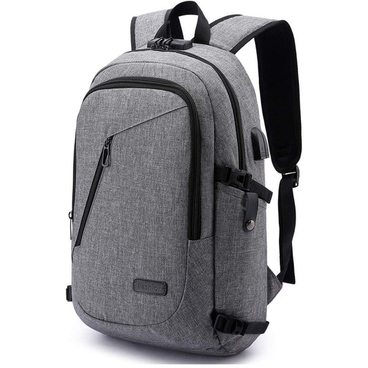 Anti Theft Laptop Backpack with USB Charging Port Slim Waterproof College School