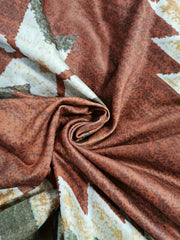  Southwestern Print Long Sleeve Cardigan