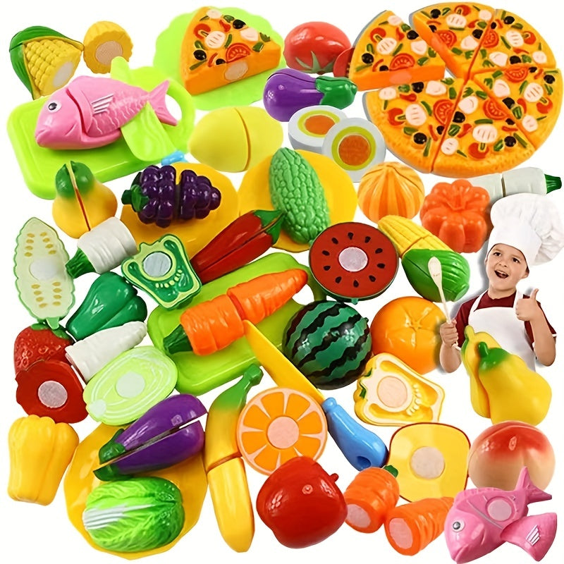 24pcs Funny Pretend Food Toy Set for Early Skills Development in Children