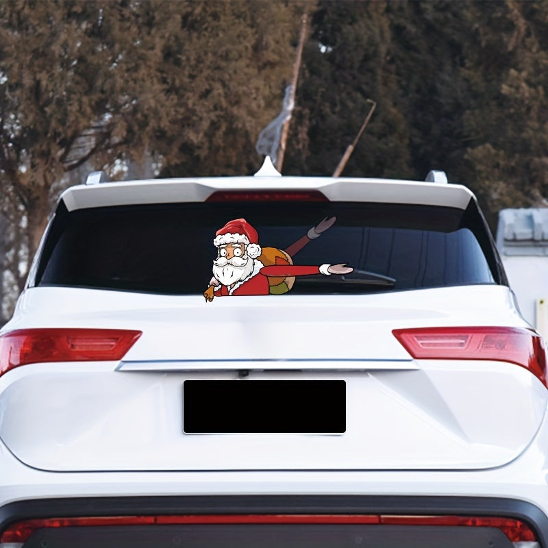 Christmas Car Decoration Sticker Funny Waterproof Self adhesive