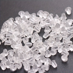 100pcs Silicone Earring Back Stoppers for Stud Earrings DIY Accessories