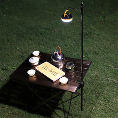 Aluminum Alloy Camping Folding Lamp Pole Adjustable Lantern Stand
