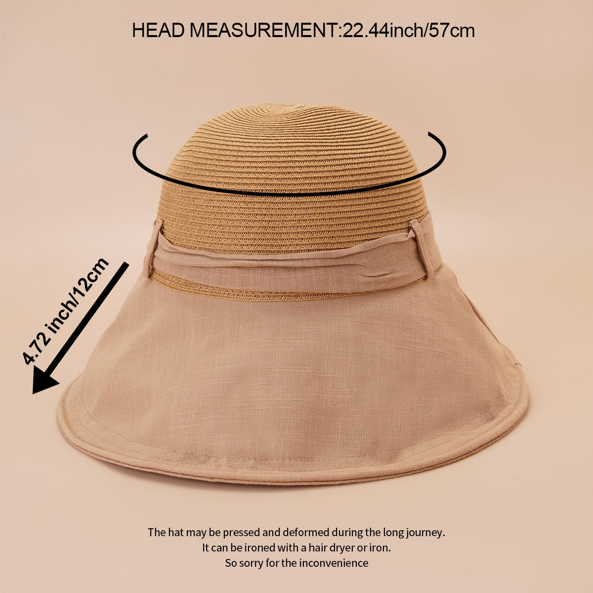 Large Brim All match Thin Braided Sun Hat