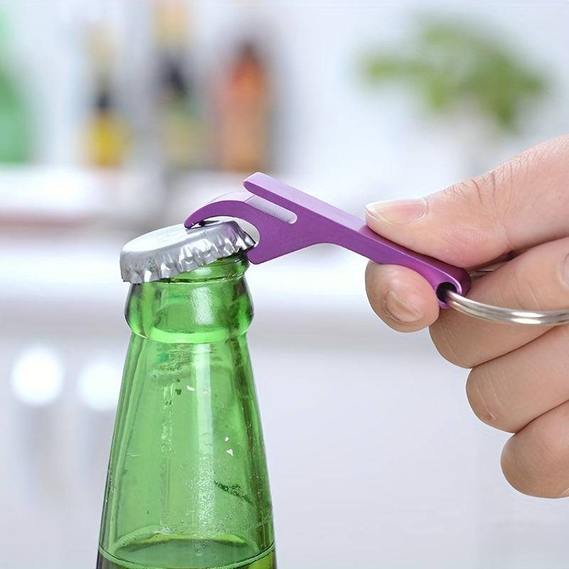 5pcs Portable Keychain Beer Bottle Opener Randomized