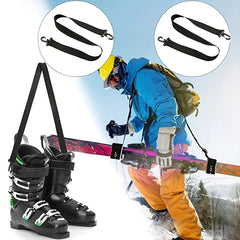 1pc Skiing Shoe Hooks Double Buckle Hooks