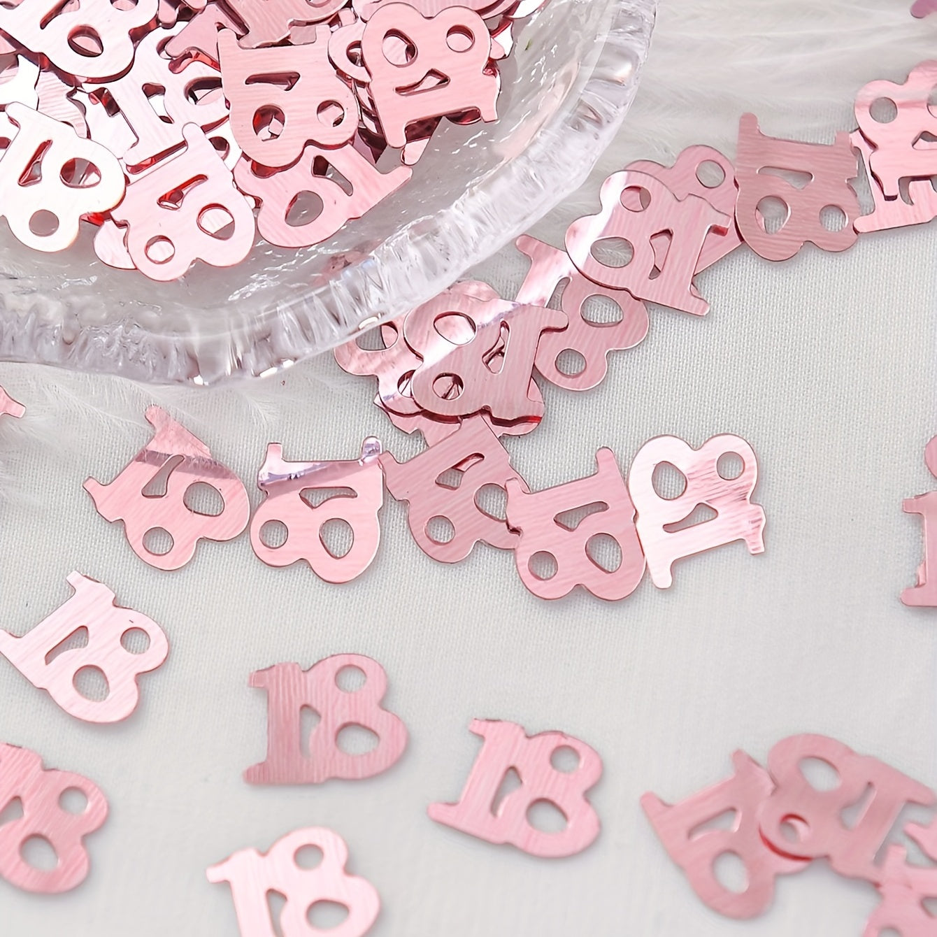 Rose Gold Party Confetti Sprinkles for Decorations