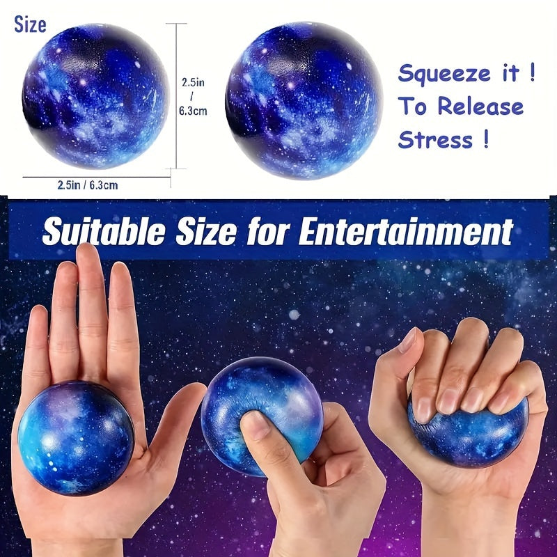 Outer Space Stress Ball for Anxiety Relief - Large Capacity Fingertip Ball
