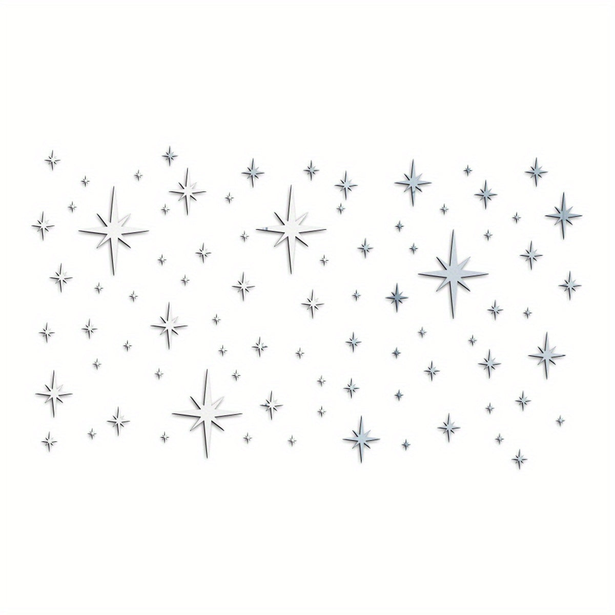 Cartoon Swans Stars Acrylic Wall Stickers - Kids Rooms Decor