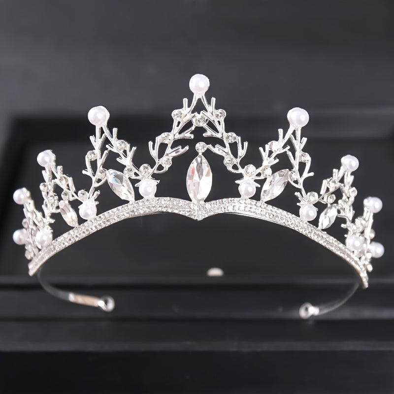 Vintage Golden Crown Tiara for Women Queen Bride Bridesmaid