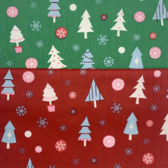 2pcs Christmas Cotton Cloth Sewing Fabric DIY Patchwork Material 50x5