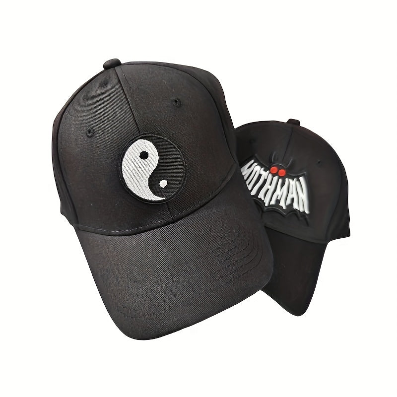 Yin Yang Embroidered Baseball Cap Hip Hop Sun Hat