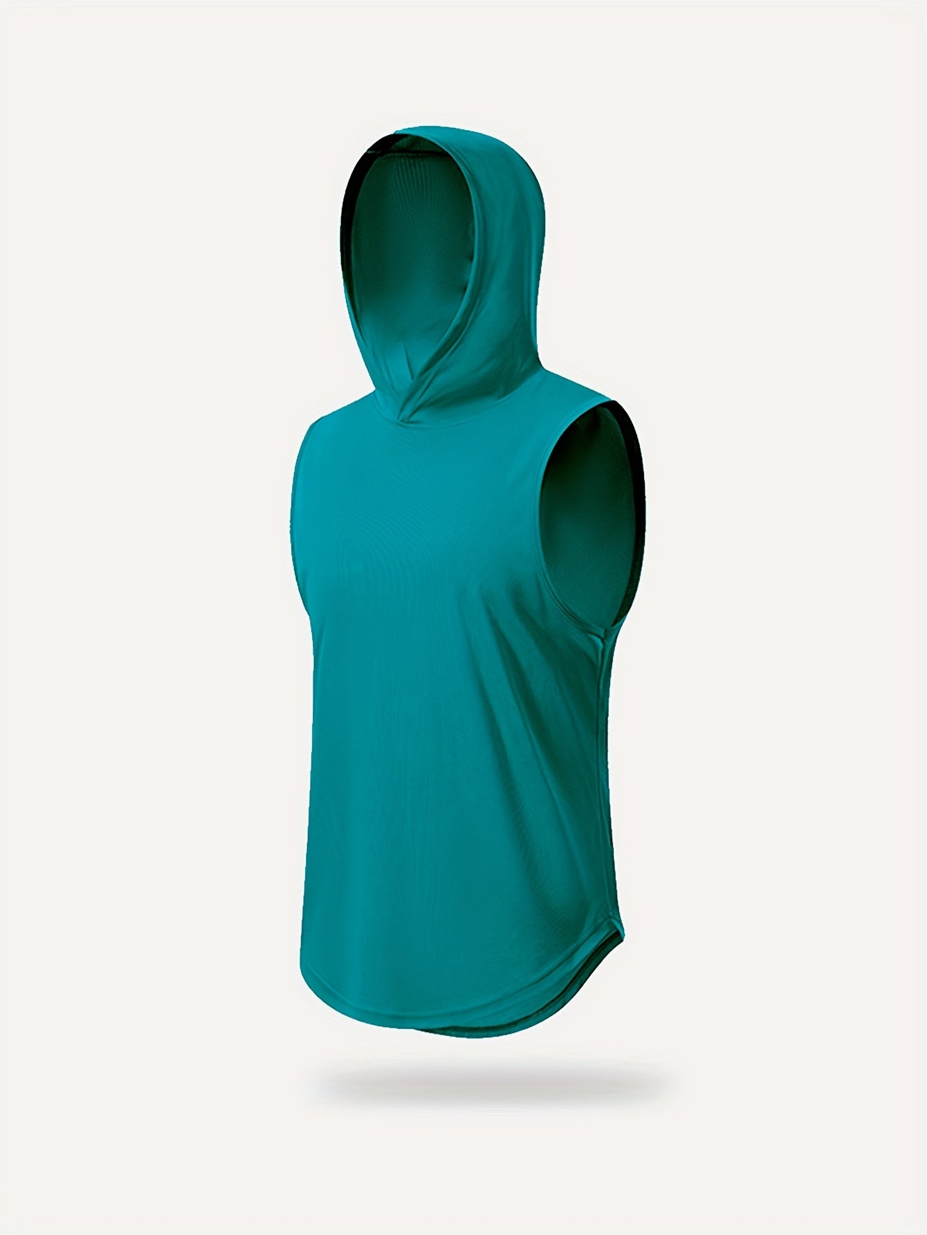 Men's Lightweight Hooded Tank Top for Summer Fitness Training