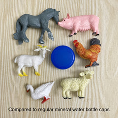 Mini Farm Toy Set with 12 Plastic Animal Models - Educational Toys for Kids