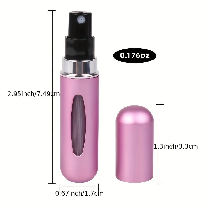 5ml Perfume Atomizer Portable Cosmetic Liquid Container Travel Aluminum Spray