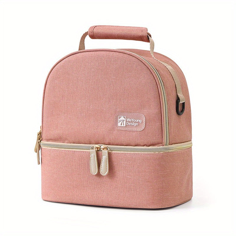 Mommy Backpack Double Layer Milk Bag Portable Breast Milk Refrigeration Bag