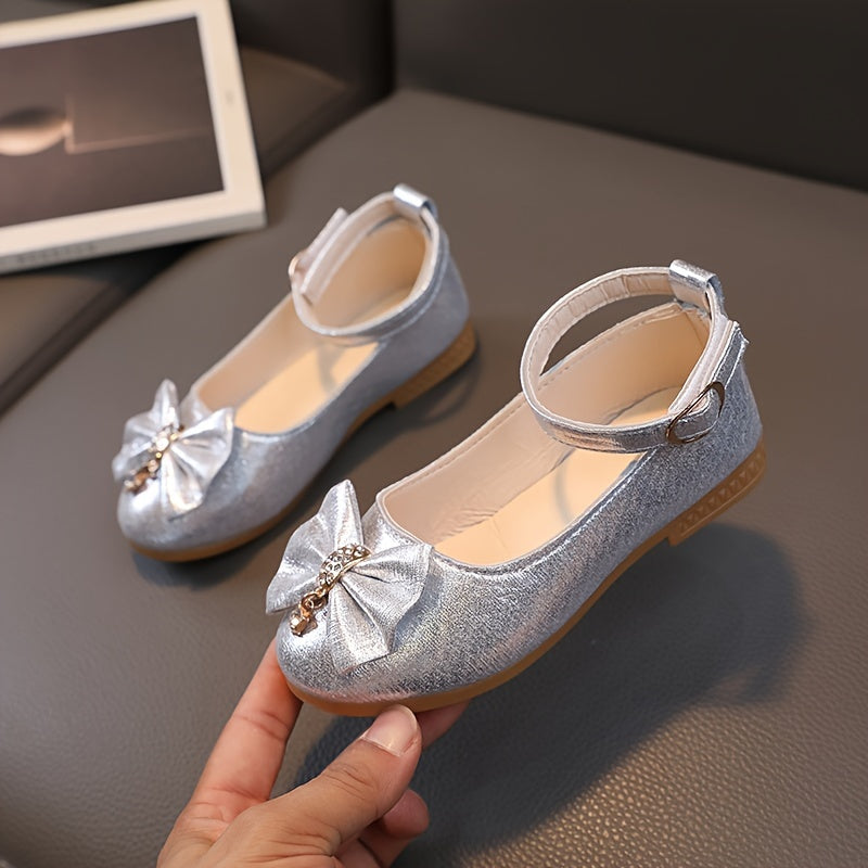 Girl's Dance Shoes With Bowknot Non Slip Backless Shoes