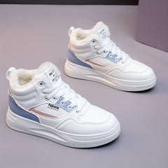 Plush Inner Lace-up Skate Shoes for Women