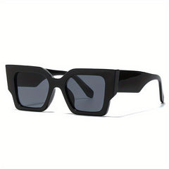 Cat Eye Sunglasses Square Frame Glasses Wide Temple UV400