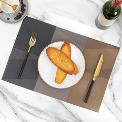 1pc PVC Western Placemat Light Style Heat Insulation Waterproof Cup Mat