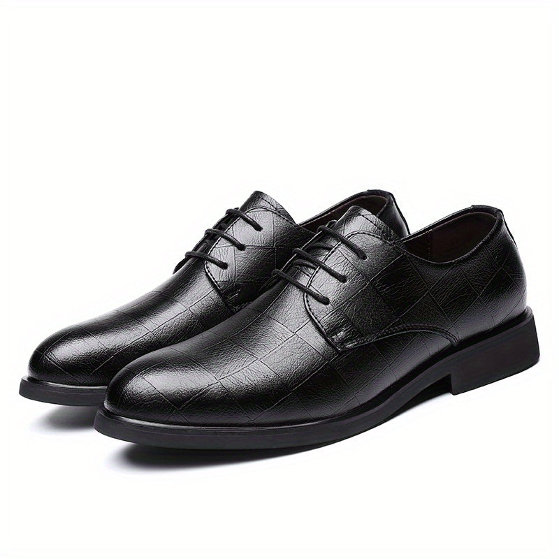 Men's Plaid Print Oxford Shoes Size 13