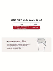 3pcs Solid Briefs Stretchy Intimates Panties