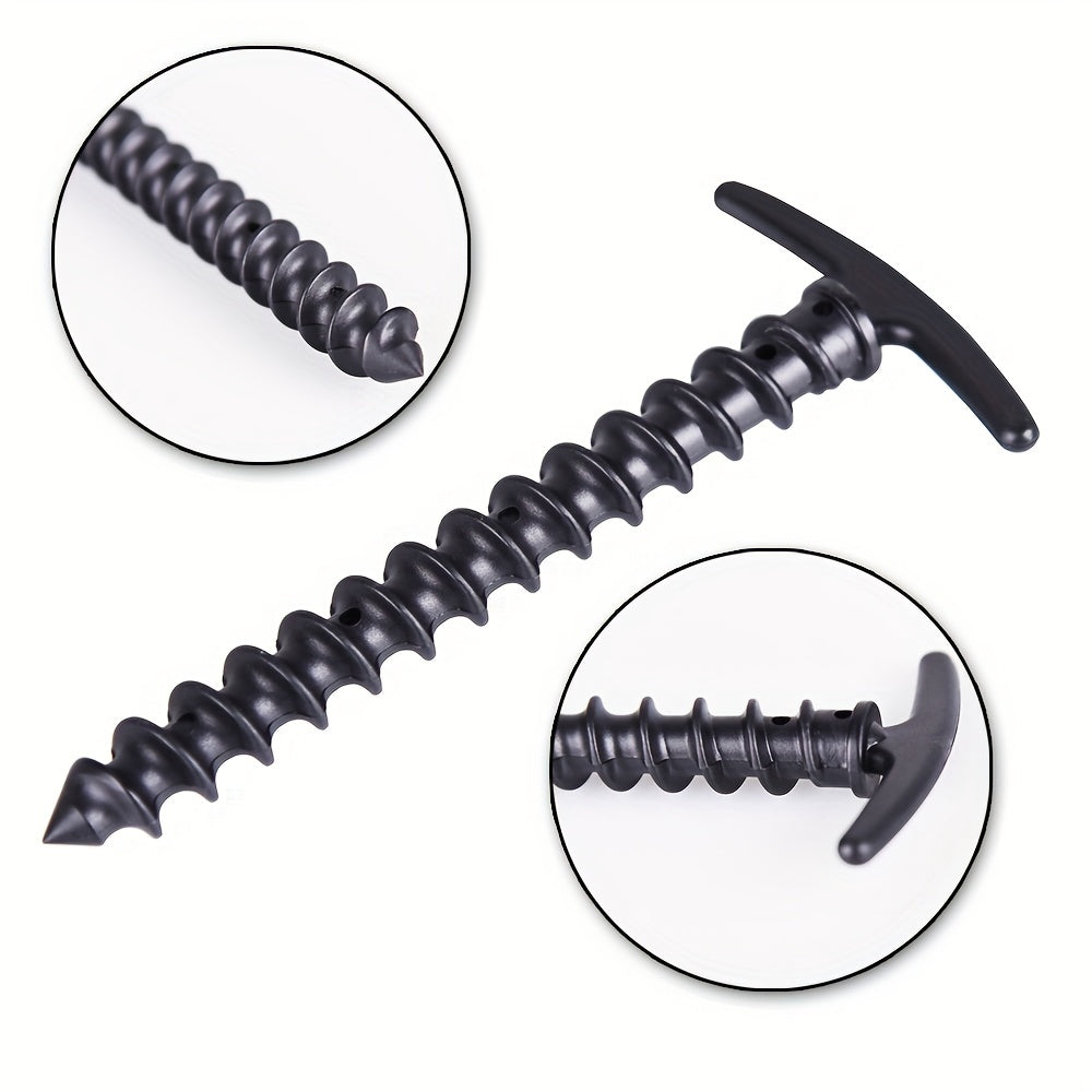 5pcs Outdoor Nylon Windproof Tent Nails Lightweight T Shaped Camping Screw Nails