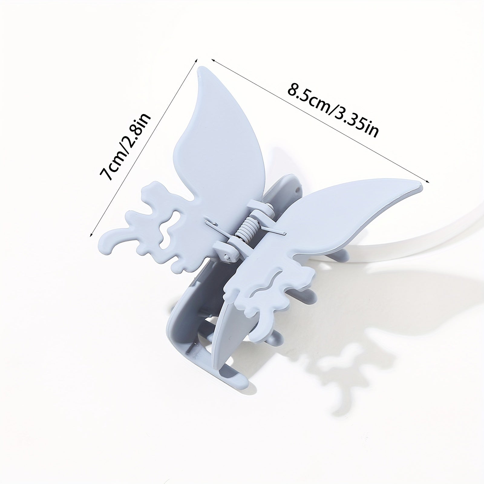 3PCS Butterfly Hair Clip Women's Frosted Hair Clips