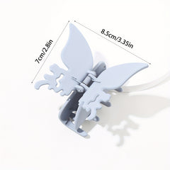 3PCS Butterfly Hair Clip Women's Frosted Hair Clips
