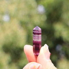 Natural Fluorite Double Pointed Pillar Crystal
