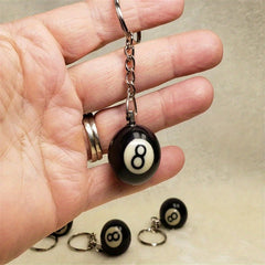 8 Ball Pool Ball Keychain Fun Keyring Men