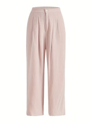 Solid Buttons Lounge Bottoms Comfy & Lounge Pants Womens Loungewear