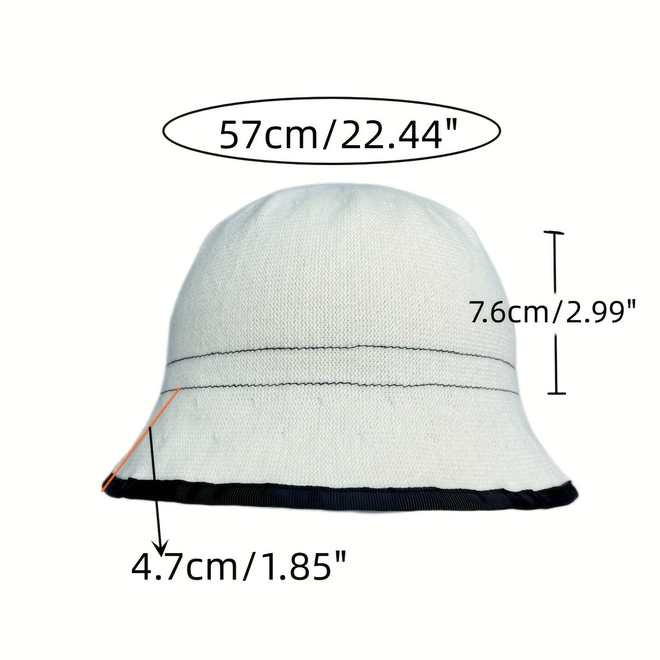 Cotton Bucket Hat Solid Sunscreen Foldable Cloche Women Outdoor