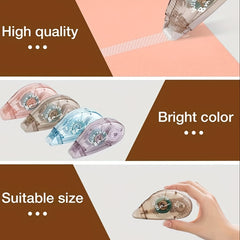 2pcs Double Sided Tape Roller Large Scrapbook Adhesive Runner for Wrapping Paper