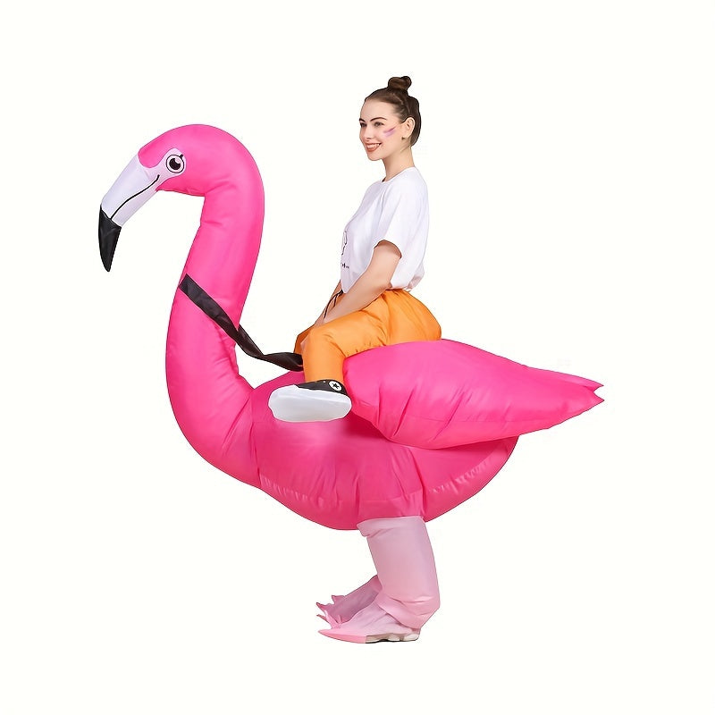 Christmas Flamingo Inflatable Costume Spoof Makeup Props Funny